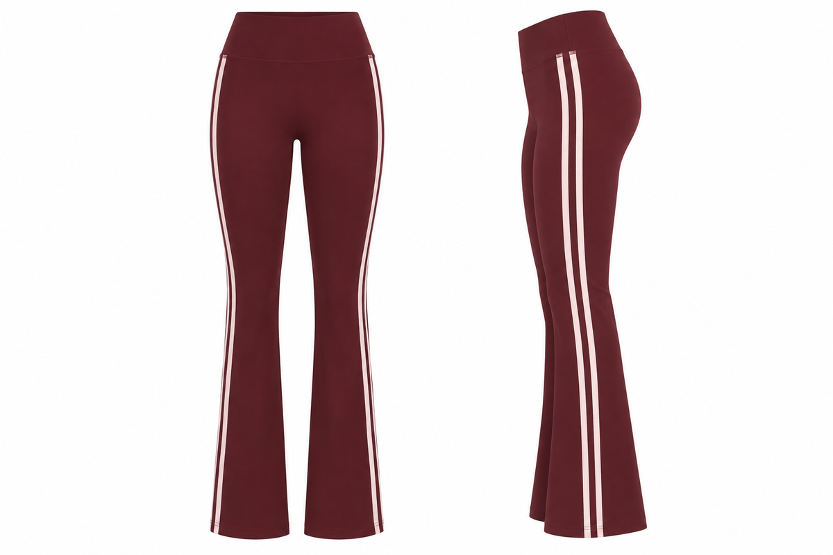 Cherry Wine Flare Leggings